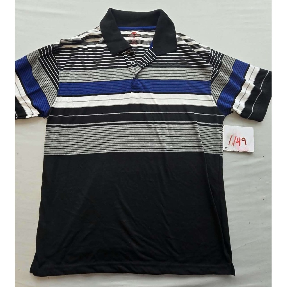 Red Head Mens Striped Short Sleeve Polo Shirt Black Blue Grey White XL